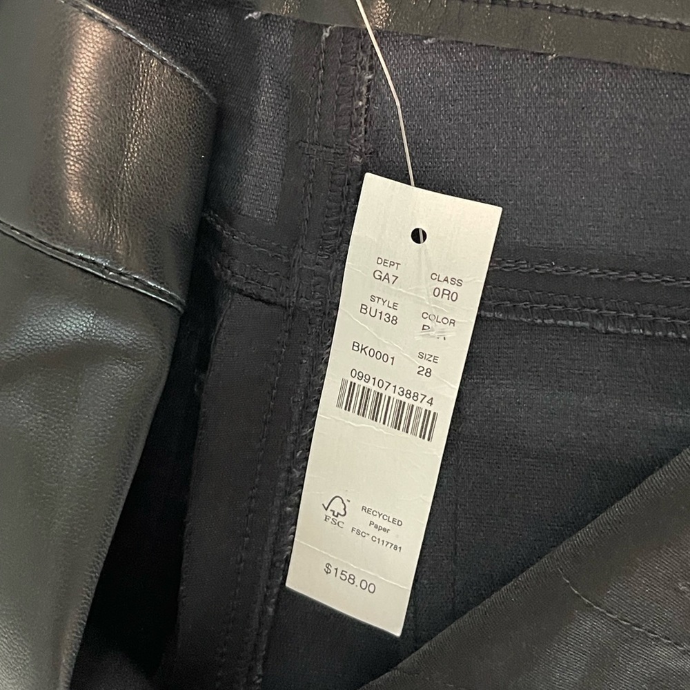 J.Crew | NWT | Faux Leather Pants | Black | 28 - Picture 7 of 8